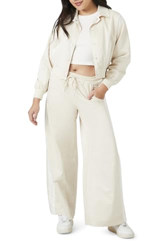 Forever 21 Women's Side-Striped Cropped Bomber Jacket4