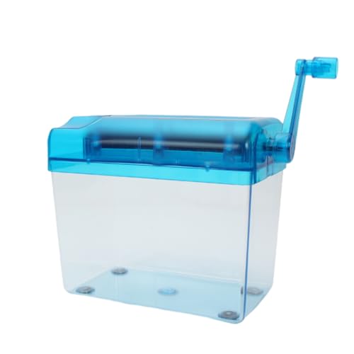 NUOBESTY 1 Pc trituradora de Papel Manual desfibradora trituradora Papeles Oficina Junta útiles Escolares Tijeras Staple Banda destructora Papel Mini trituradora de Mano trituradora Manual