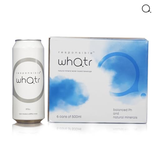 Image of RESPONSIBLE WHATR - Spring Water 250 ml (Pack of 12) | Still Mineral Water in Aluminium Can | 100% Recyclable Eco-Friendly Packaging | Smooth Taste with Added Minerals (Calcium, Magnesium, Chloride)