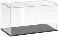 Caixa Expositora em Acrílico Transparente- base cor preta (30x15x20(h))