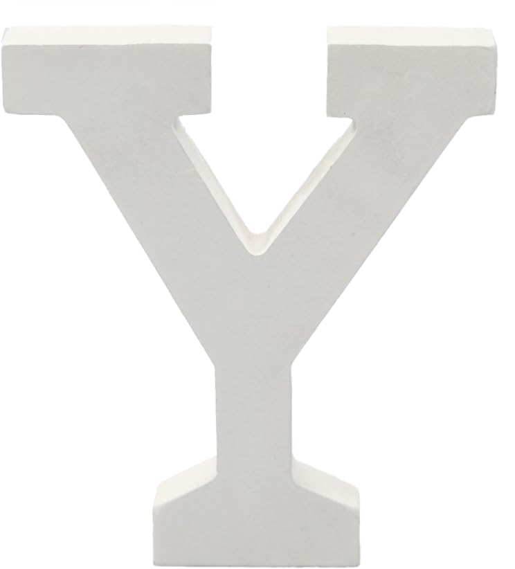 Lettres et chiffres décoratifs en bois 15 cm (Y)