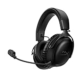 HyperX Cloud III - Casque de Gaming sans fil pour PC, PS5, PS4, jusqu'à 120h de batteries, 2.4GHz Wireless, Mousse à mémoire de forme, 10mm Microphone, Noir
