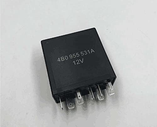 ANGGREK 377 Relé DE Limpiaparabrisas Intermitente DE Control del Motor Liborrutador 4B0 955 531A 11 PIN RENDIMIENTO ESTABLE ESTABLE DE INSTALACIÓN FÁCILA DE PLÁSTICO Y METALES PARA B5 MK4 (Como se