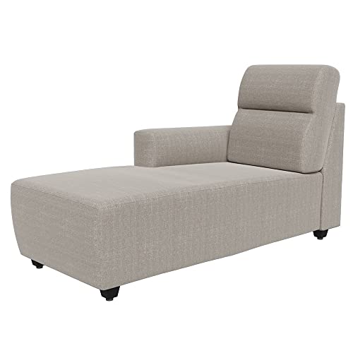 Image of Wakefit Sofa Set | 3 Year Warranty | Sofa 3 Seater, 3 Seater Sofa for Living Room, Wooden Sofa Set, 3 Seater + Left Aligned, Sofa for Living Room - Belize(Omega : Pearl)