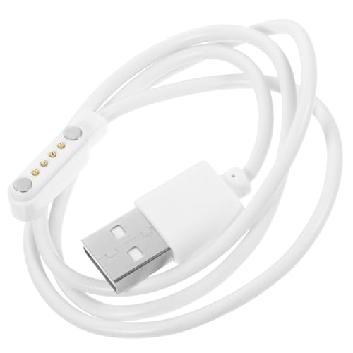 PHENOFICE 4 Replacement Cable Charging Cable Magnet Charger Cable Charging USB Cable Magnet Cable Charger Wire White Abs Magnetic Child Watch