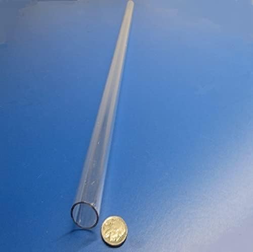 Polycarbonate Round Tube 7/8'' (.875'') OD x 3/4'' (.750'') ID x 1/16'' Wall x 24'' (More Length Options) (KM-2170-21-12)