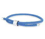 Skipper Armband Surferband maritimes Armband Nylon mit Zugverschluss Blau 8449