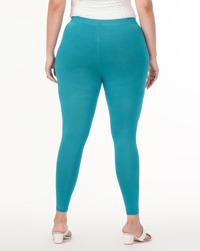 Image of Loveit Womens Solid Viscose Slim Fit Ankle Length Leggings