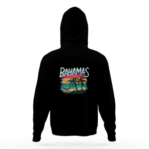 Vintage Proud Bahamas Gift Design Idea Hoodies for Teen Girls Boys Lightweight Kangaroo Pocket Sweatshirt4