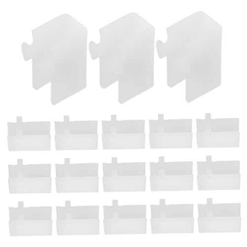 NUOBESTY 20pcs Adjustable Shelf Support Clips Easy Install Plastic Brackets for Kitchen Cabinet Storage Reliable Stability for Shelves Secure Fit for Organizing Spaces