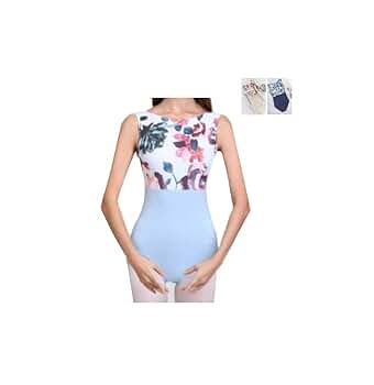 花柄 Vネック レオタード サイズS Amazon.co.jp: [Daydance] バレエレオタード大人、Vネック女性