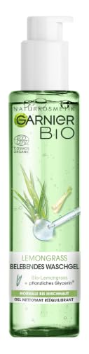 Garnier Waschgel, reinigt, erfrischt die Haut, feuchtigkeitsspendend, für normale bis Mischhaut, Garnier Bio, Bio Lemongrass… – Ansicht 1
