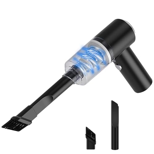 Piccolo e portatile:La nostra soluzione di pulizia per auto si distingue per la sua dimensione compatta e la portabilità imbattibile. Grazie al design ergonomico, puoi tenerlo comodamente nell'auto senza occupare troppo spazio. Quando hai bisogno di pulire, il nostro aspirapolvere è sempre a portata di mano. Questa comodità ti consente di mantenere il tuo veicolo pulito in qualsiasi momento, ovunque tu sia.