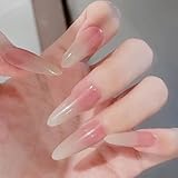 BHIDENAW ネイルチップ ショート 24枚入 人気 和風 かわいい シンプル おしゃれ 成人式 結婚式 パーティー 日常生活に使用できます 花嫁ネイル 光沢 つけ爪 両面テープ ウッドスティック (一目惚れ P21, M)