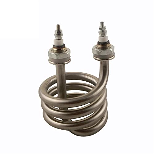 DHVIJA Spiral Stainless Steel Immersion Heater Iron Head Distilled Water Heating Element 220V 380V Joyous (Color : 3000W, Size : 110V)