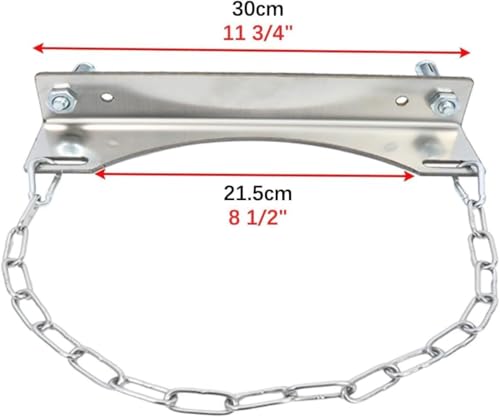 Support unique pour bouteilles d'oxygène avec chariot en acier et fixation murale - 6