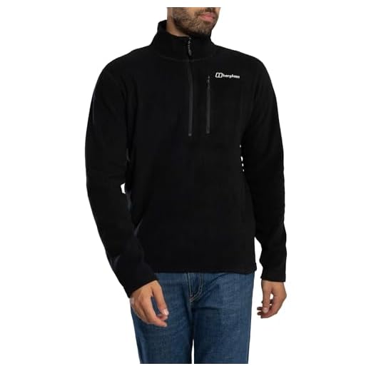 Berghaus Herren Prism Micro Polartec Half Zip Fleecejacke, Schwarz, M