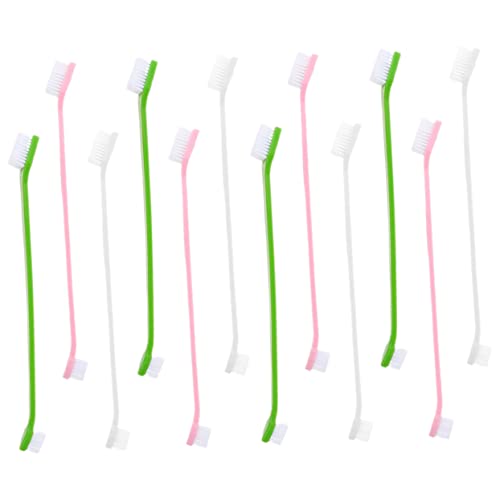 Yardwe Dual Head Pet Toothbrush Tooth Brush for Dogs Puppy Tooth Brush Portable Dog Toothbrush Pet Supplies