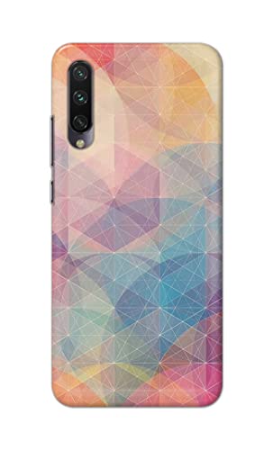 Image of Printed Hard Back Cover Case for Mi A3 Back Cover (Crumpled Paper Design) -1803
