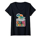 Photo Gallery donna straight outta summer maglietta con collo a v Photo Gallery donna straight outta summer maglietta con collo a v