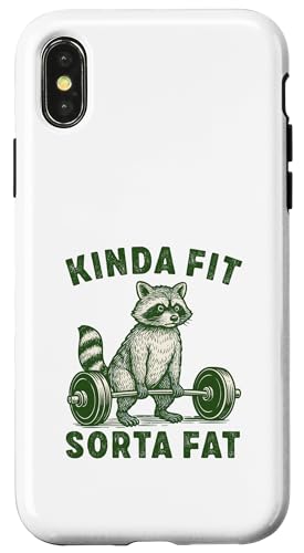 Kinda Fit Sorta Fat Raccoon EGCgteBO [NAEg W ObY X}zP[X iPhone X/XS p