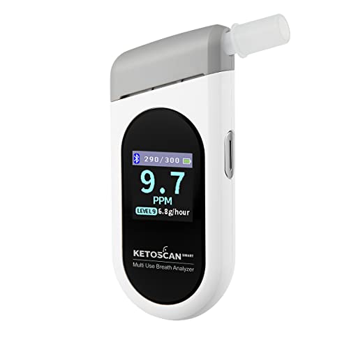 Ketoscan Smart Breath Ketone Meter, Diet & Fitness Tracker | Monitor Your Fat Metabolism, Level Of Ketosis On Low Carb, Ketogenic Or Any Nutrition & Fitness Program #TOP18
