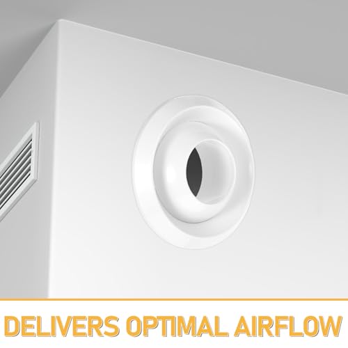 Diffuseur de ventilation central rond 200 mm DOITOOL en ABS