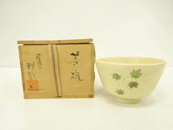 赤津焼 長谷窯 加藤錦雄 作 伊羅保片身替 茶碗 共箱 栞 茶器 抹茶碗