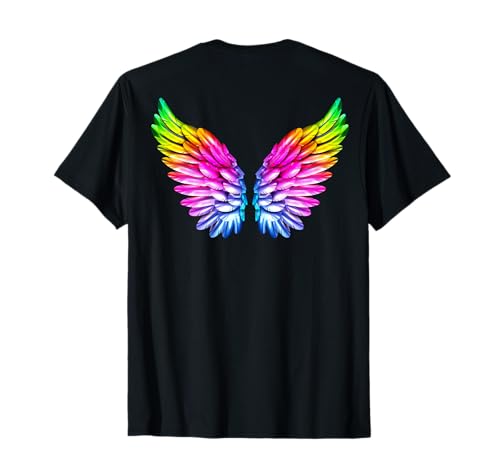 LGBT Rainbow Wings Gay Angel Lesbian Pride LGBTQ T-Shirt