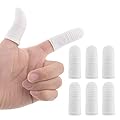 Molain Dog Toothbrush - 360º Nylon Cat Tooth Fingerbrush for Dogs Pet ToothBrushes- Full Surround Bristles Dog Fingertip Toothbrush for Easy Cleaning Tongue and Teeth Cleaner (6Pcs, White)