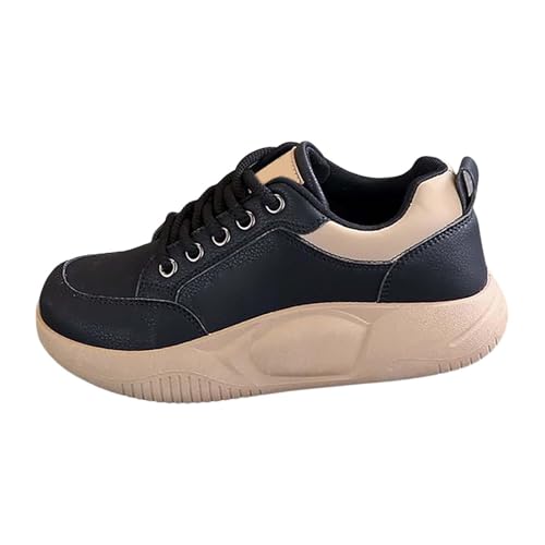 Zapatillas deportivas para mujer, talla 3.5, para correr, cómodas, informales, sin cordones, talla 7, Black, 38.5 EU