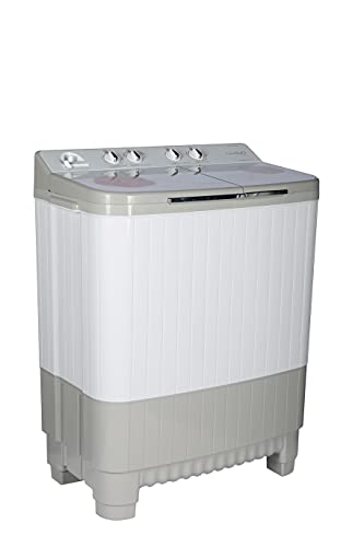 Image of Lloyd Havells 9 Kg 5 Star Semi-Automatic Top Load Washing Machine (Lwms90Ht1 Grey, Floral Pattern Toughened Glass Lids)