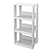 Movian, Stoccaggio in legno a 3 livelli/Mobili laterali/Armadietto portaoggetti/Espositore a scaffale, Modulare, Design, Ufficio, Casa - Open Wood Rack - OWR-400 - Quercia Bianco