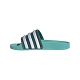 Sandalias ADILETTE W (GX3371) Adidas Adilette W, Zapatillas de Gimnasia Mujer, Mint Rush/FTWR White/Legacy Teal, 42 EU