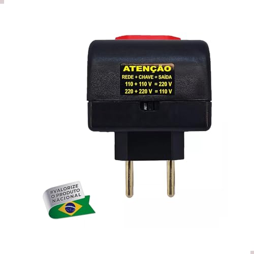 Conversor de Voltagem Transformador 110-220V - 220-110V 45W Produto Fabricado no Brasil