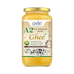 Ovlin PROFESSIONAL 100% A2 Gir Cow Ghee | Vedic Bilona Method | Grassfed | Cultured | Premium&Traditional Ghee Ghee 1000 ml Glass Bottle (B0C3QTRRPL) Amazon Price History, Amazon Price Tracker