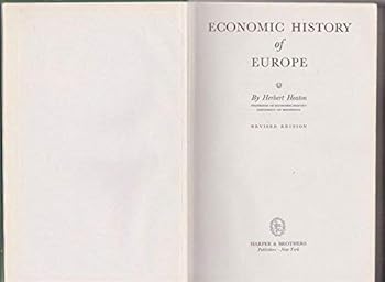 Hardcover Economic History of Europe Book