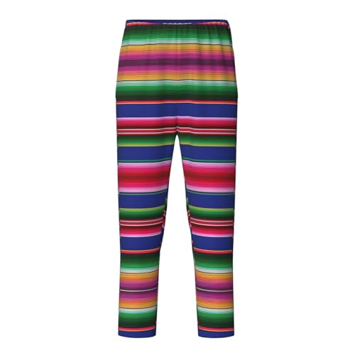 YQTGBCED Pantalones de pijama de algodón cómodos con estampado a rayas, para una variedad de ocasiones y se pueden llevar durante todo el año, Negro, Small