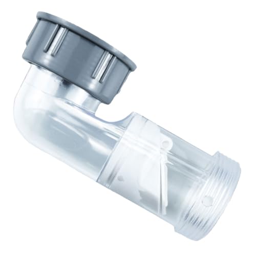 Abaodam 防臭 弯? ドレン継手 エルボ 排水弁 チェックバルブ付き 洗濯機排水ホース対応 透明設計で臭気防止 継手アクセサリー