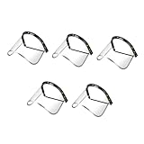 Cabilock 5 Stück Transparentes Gesichtsschutzvisier aus Langlebigem Aluminiumlegierung und PVC...