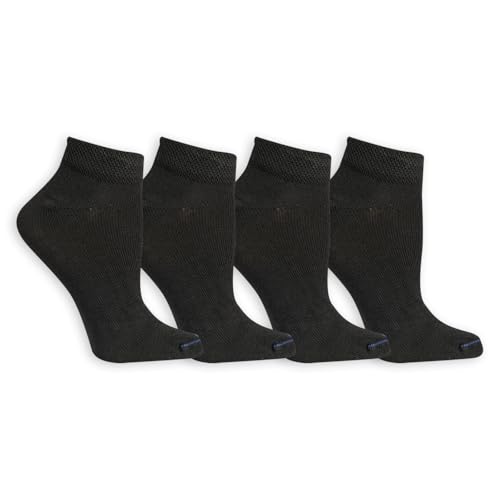 Dr. Scholl's Women's Diabetes & Circulatory Non-binding Low Cut Socks 4 Pair Casual Sock (pack of 4)