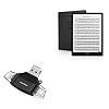 BoxWave Smart Gadget Compatible with PadMu Lumi 2 – AllReader SD Card Reader, microSD Card Reader SD Compact USB – Jet Black