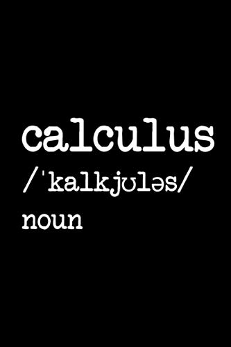 Calculus Teacher Word Definition Dictionary Math College Ruled Notebook ...