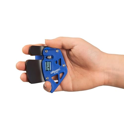 S F Archery Finger Tab Archery Leather Finger Tab Archery Glove Archery Accessories for Recurve Bow with Right Handed-Blue