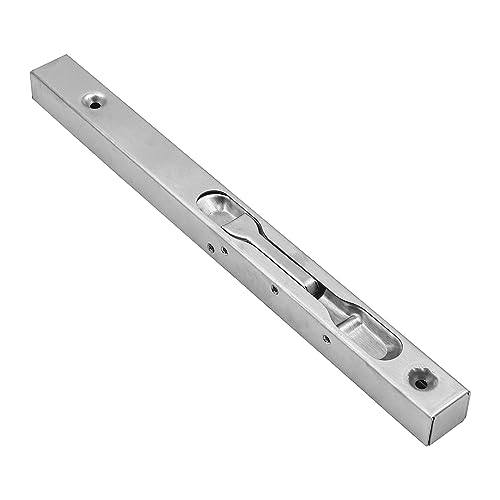 Set of 2 ZONADAH Concealed Door Bolt Security Lever Action Flush Bolt Latch Slide Locks, Stainless Steel Brushed Slide Latch - Image 2