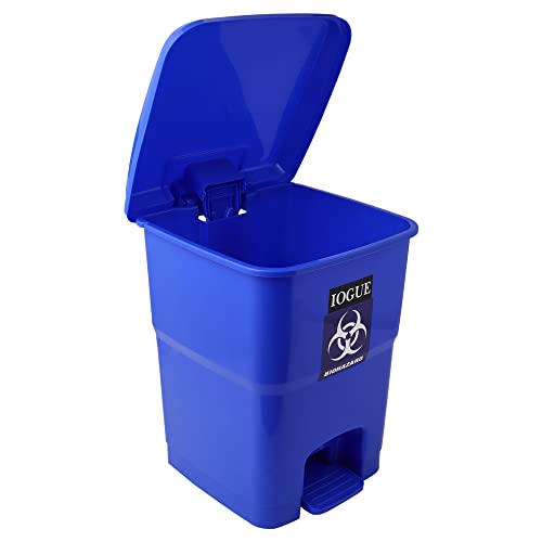 Image of Plastic Bio Medical Pedal Garbage Waste Dustbin 32 Litre (YELLOW + BLUE + BLACK + RED PACK OF 4)