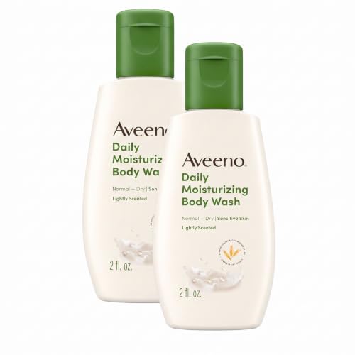 Aveeno Moisturizing Body Wash, 2oz, 2 bottles