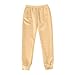 Cute Pants,Sweatpants Women Baggy High Waisted Sweat Pants Fall Clothes Joggers Y2K Fashion Casual Comfy Warm Trousers With Pockets Beige Small