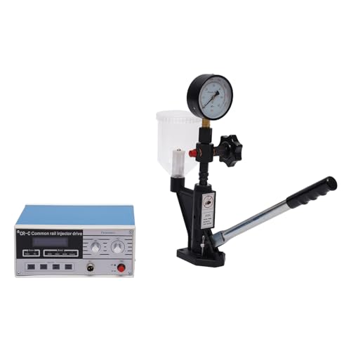 HZOPUTLH Diesel Injector Tester, CR-C Common Rail Injector Tester, S60h Fuel Nozzle Tester, Diesel Compression Tester with Clear Display and Easy-to-Operate Knobs and Buttons