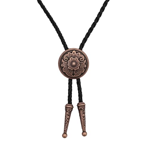 Image of Jeilwiy Bolo Tie for Men, Western Bolero Tie Cowboy Ties Native American Cowgirl Bolo Tie Accessories for Men Women
